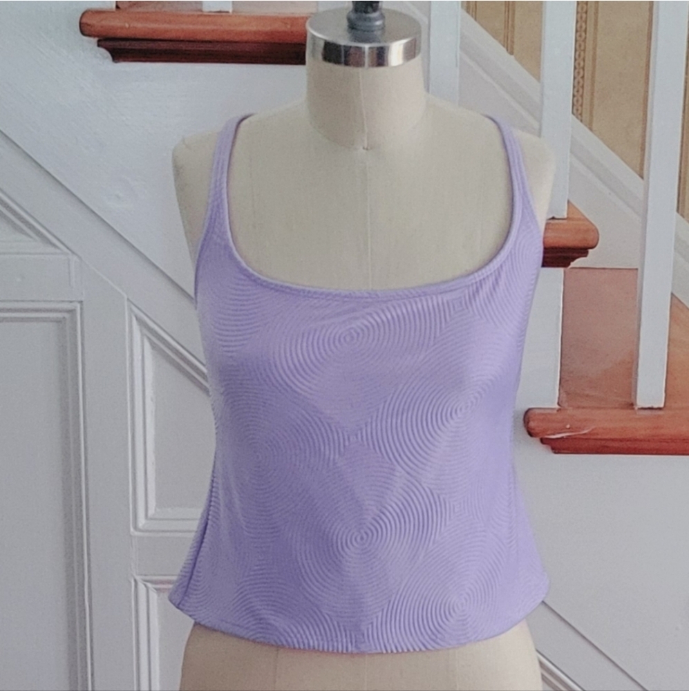 ANNE COLE Purple Tank Top Plus Size 14